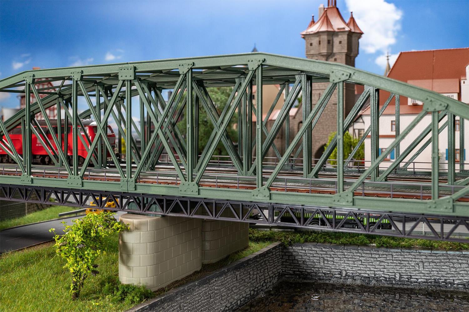 Faller 120507 Bogenbrücke 2-gleisig 1:87 Spur H0 Bausatz Neu OVP