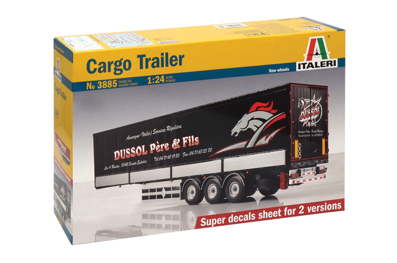 Italeri 3885 Cargo Trailer 1:24 Modellbausatz Neu OVP