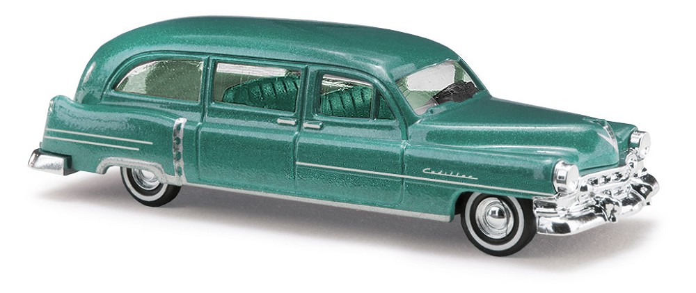 Busch 43483 Cadillac'52 Station Wag.»Metallica«,Grün - 1:87 - Neu