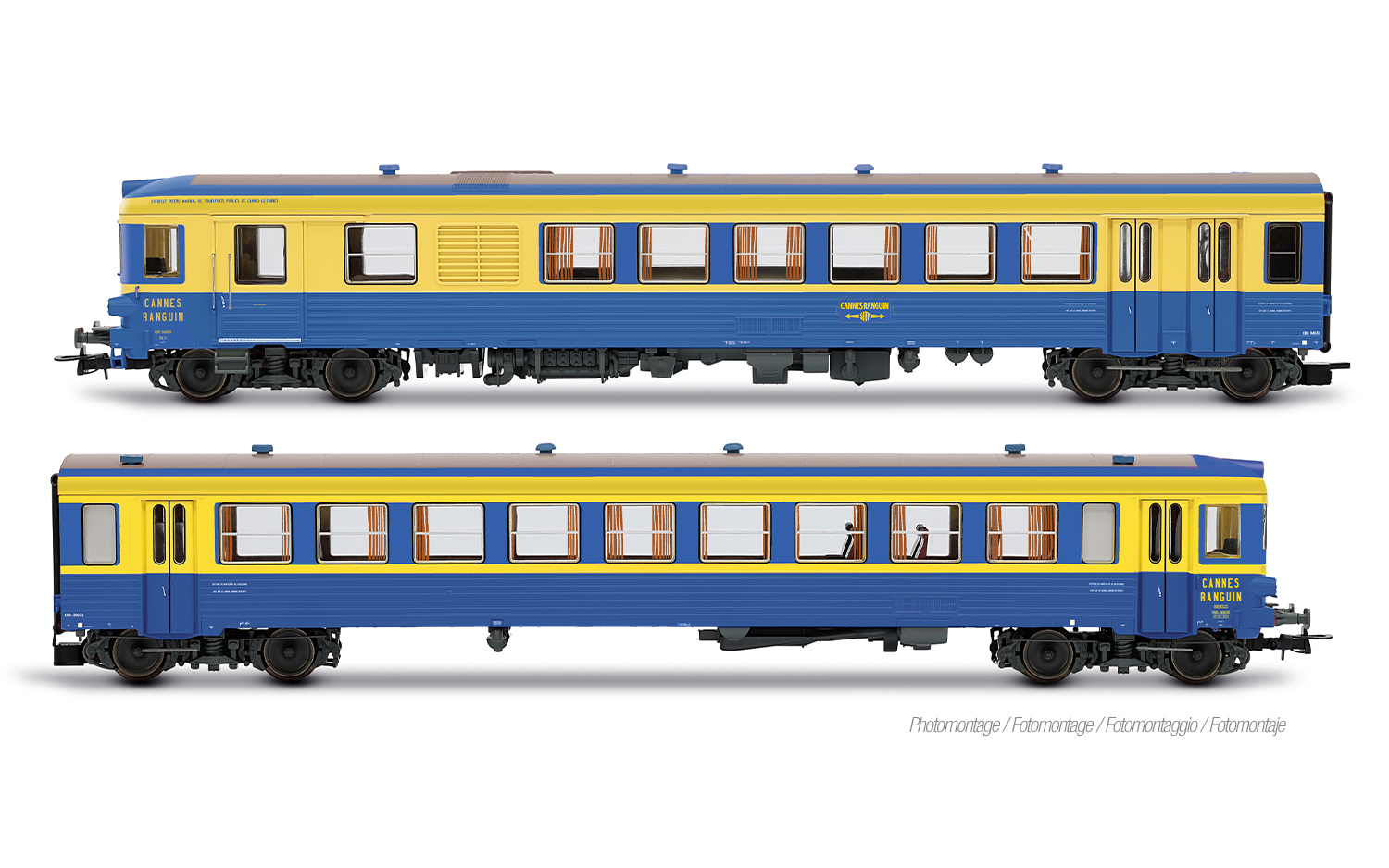 Jouef HJ2626 SNCF, 2-tlg. Dieseltriebwagen X 94630 „Cannes-Ranguin”, blau