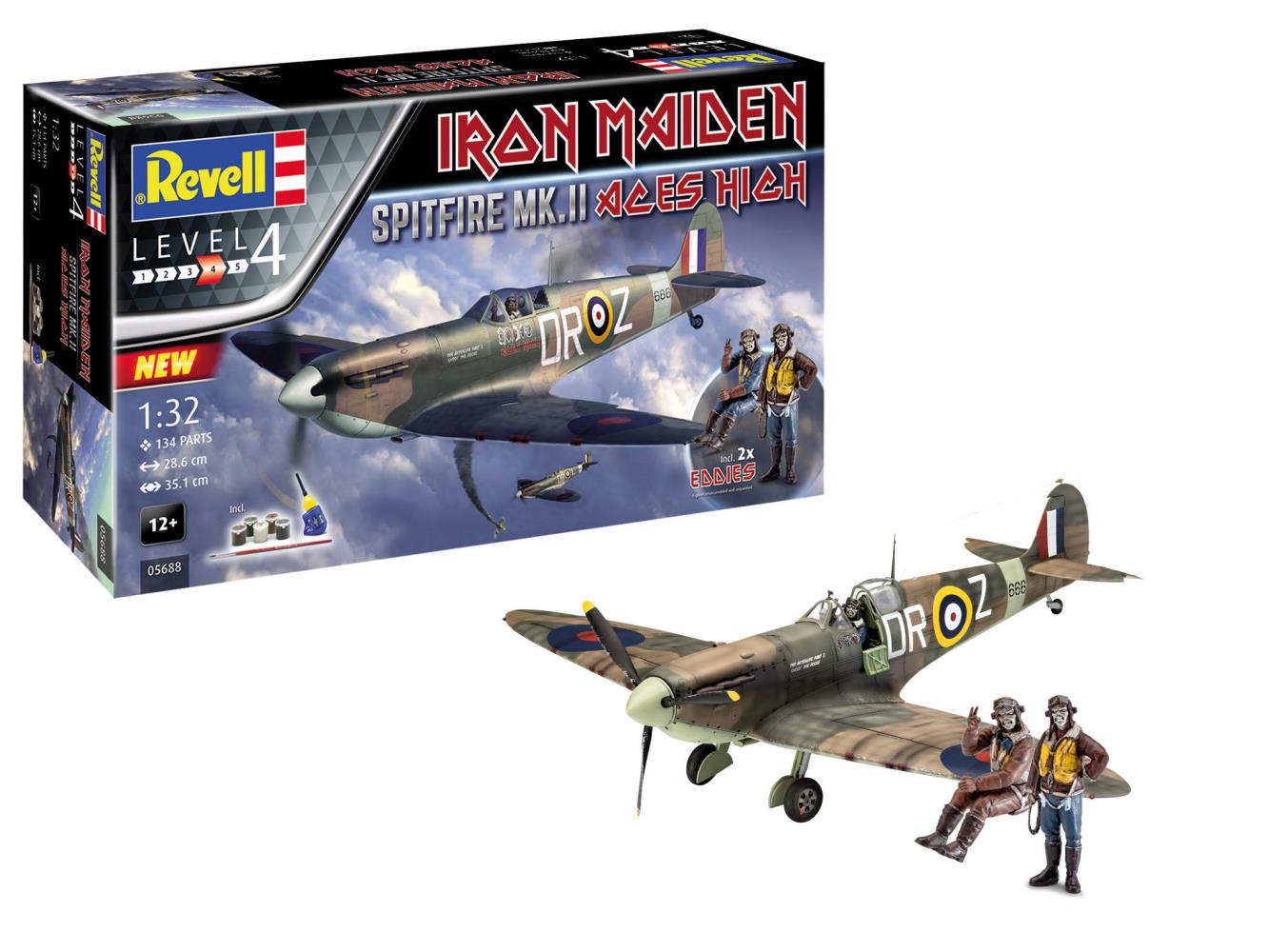 Revell 05688 Geschenkset Spitfire Mk.II "Aces High" Iron Maiden 1:32