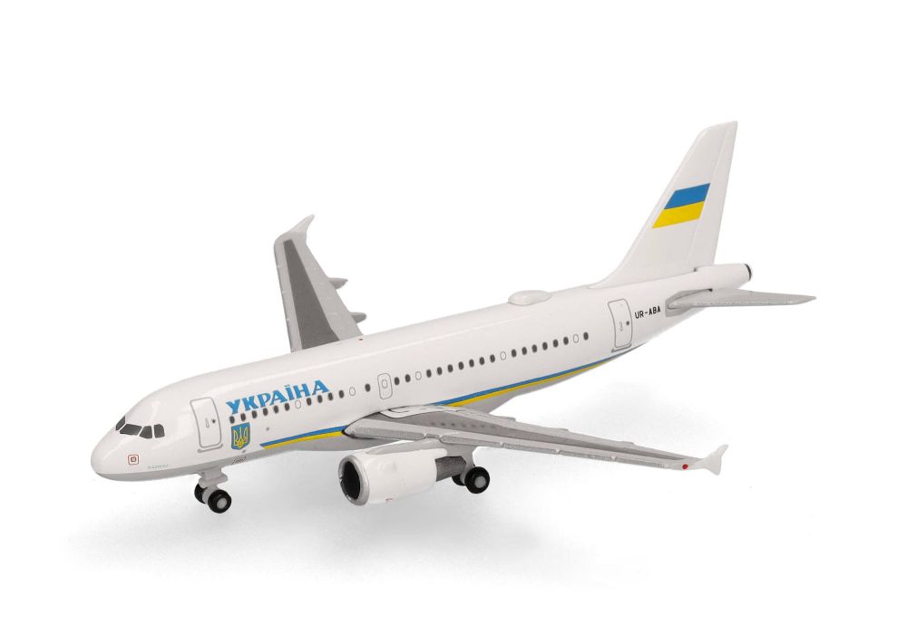 Herpa 538725 Ukraine Government Airbus A319 ACJ 1:500 NEU OVP