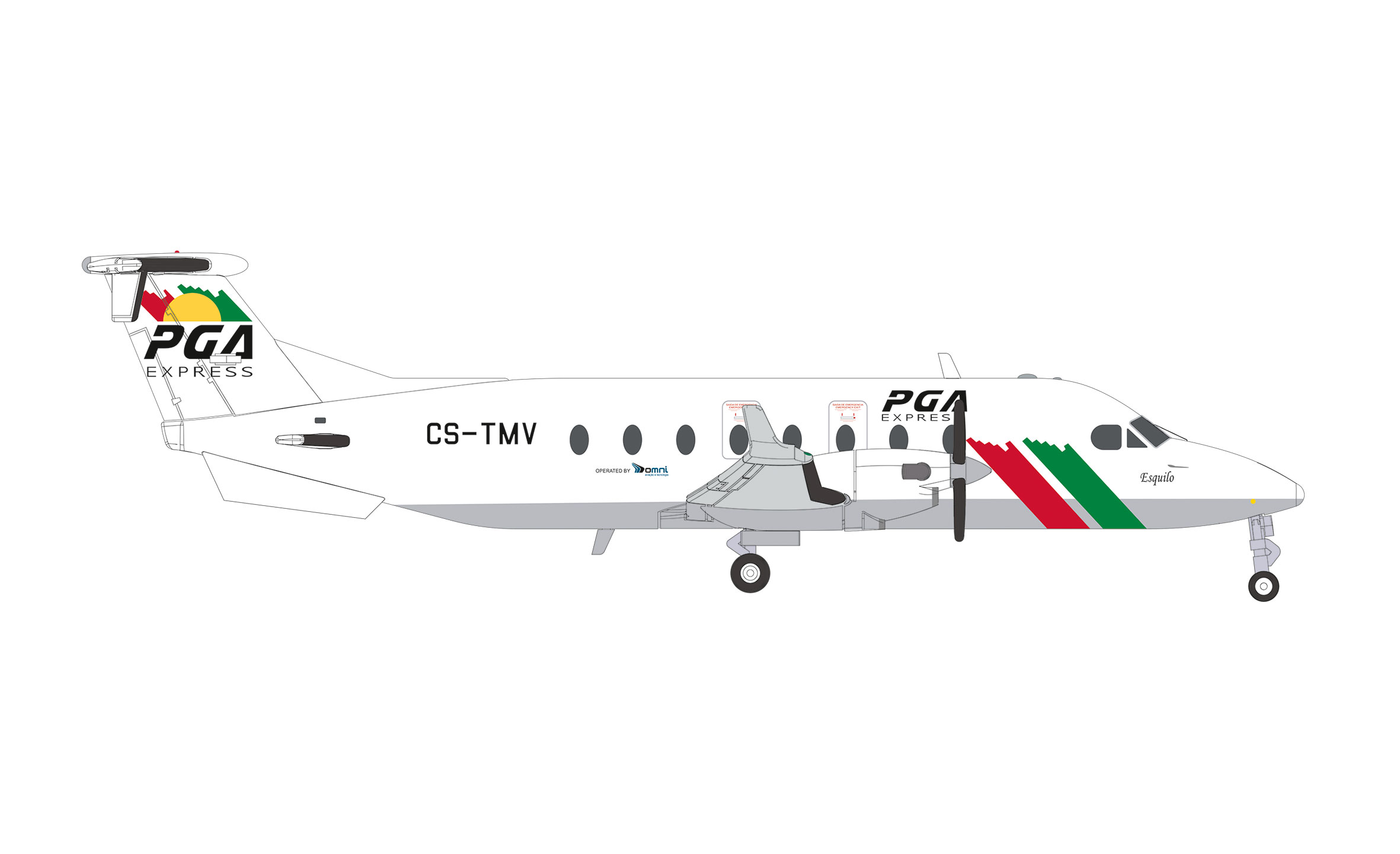 Herpa 574266 Beech 1900D PGA Express