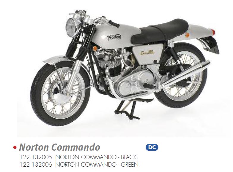 Minichamps 122132005 NORTON COMMANDO 750 FASTBACK - 1969 - BLACK 1:12