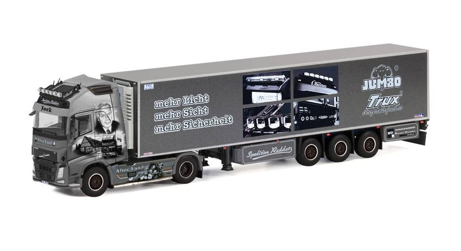Herpa 071598 Volvo FH Gl. XL Kühlkoffer-Sattelzug „Raddatz Jork“ 1:50