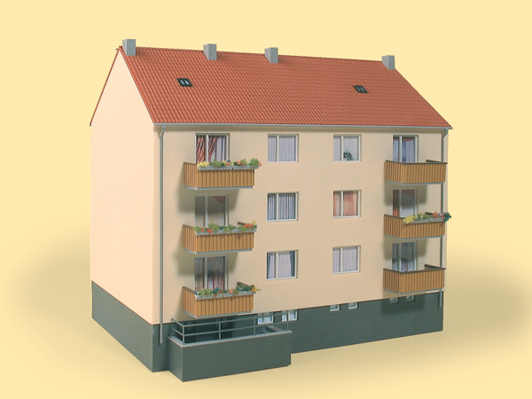 Auhagen 11402 Mehrfamilienhaus 1:87 Spur H0 Bausatz NEU OVP