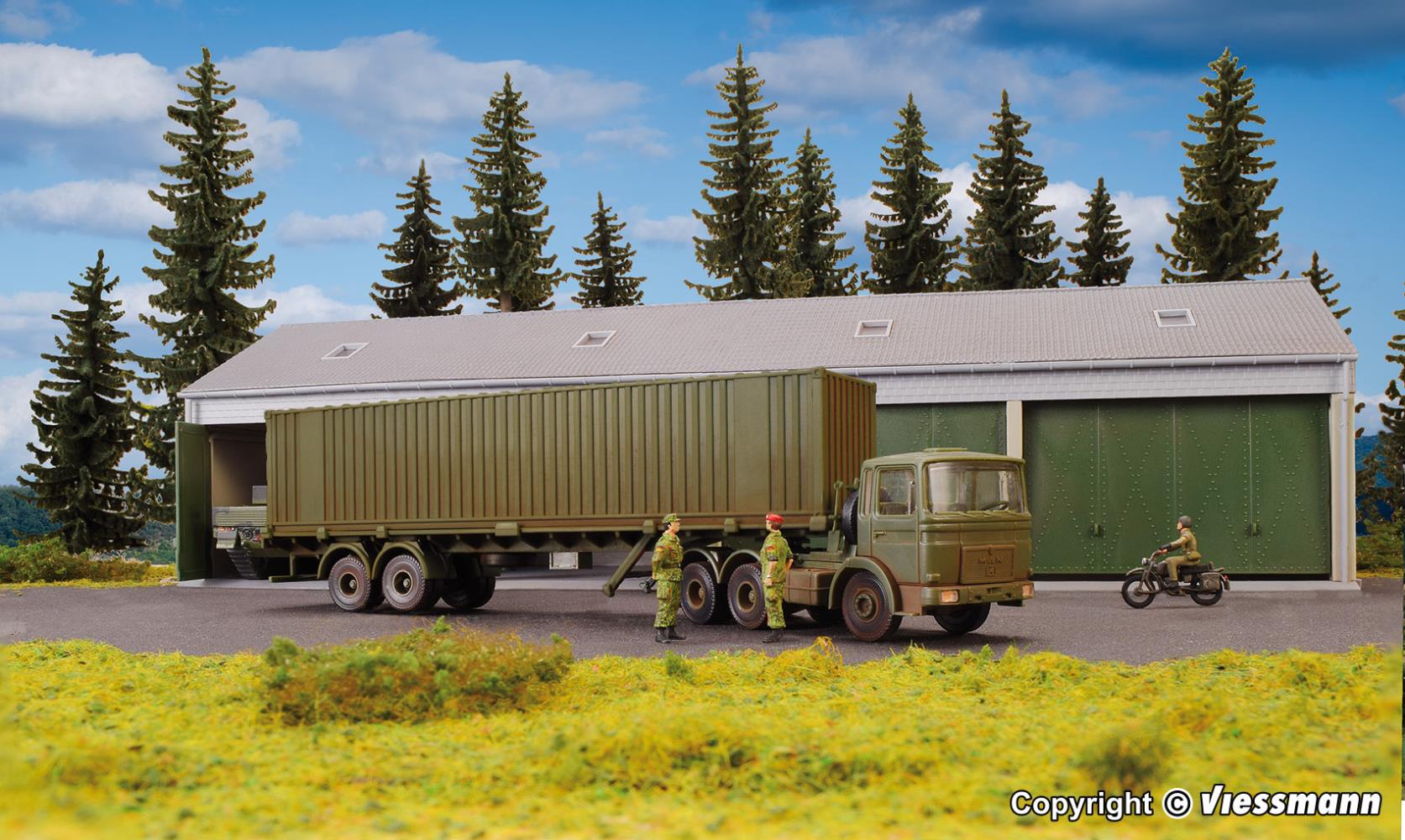 Kibri 18068 BW MAN 3-achs Zgm mit 40‘ Containerauflieger 1:87