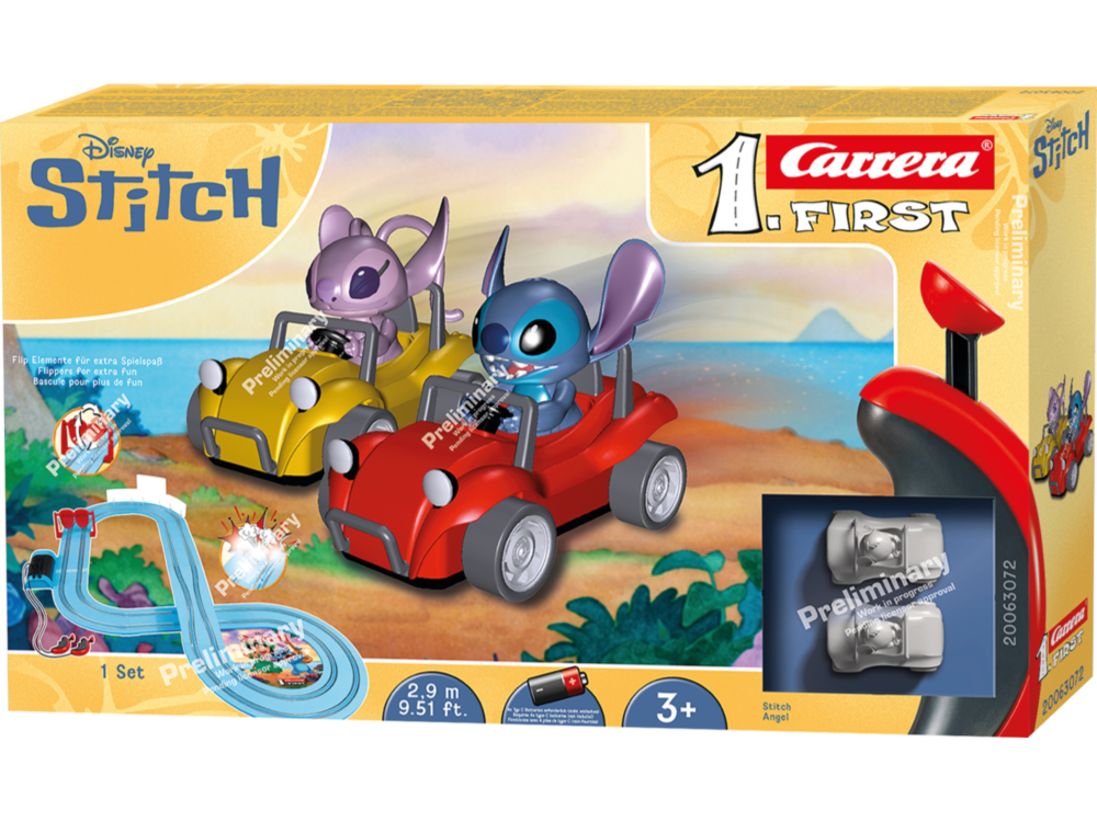 Carrera 20063072 Disney Stitch 2,9 First Autorennbahn Set