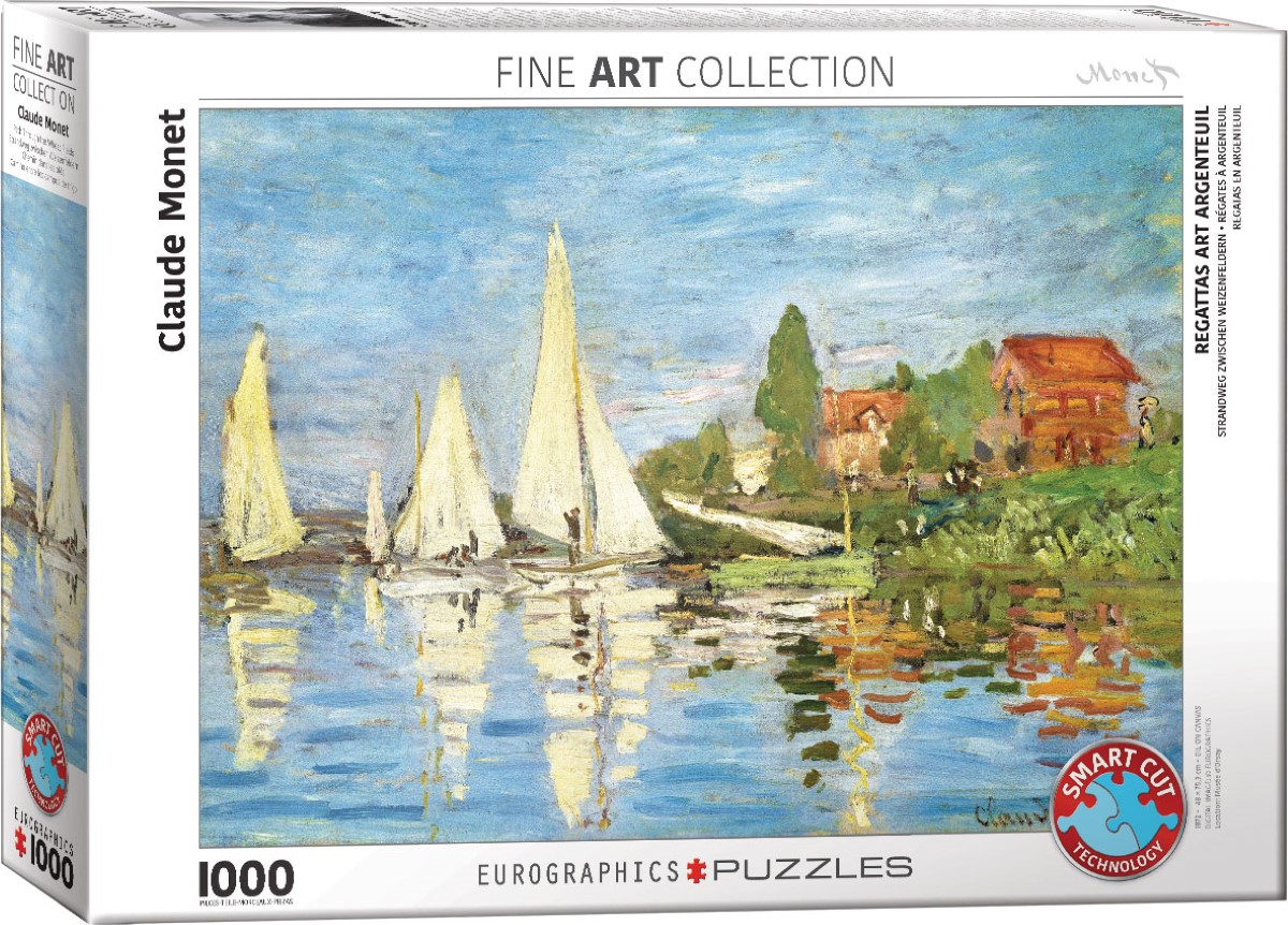 EUROGRAPHICS 6000-6040 Regatten in Argenteuil Monet 1000 Teile Puzzle Neu