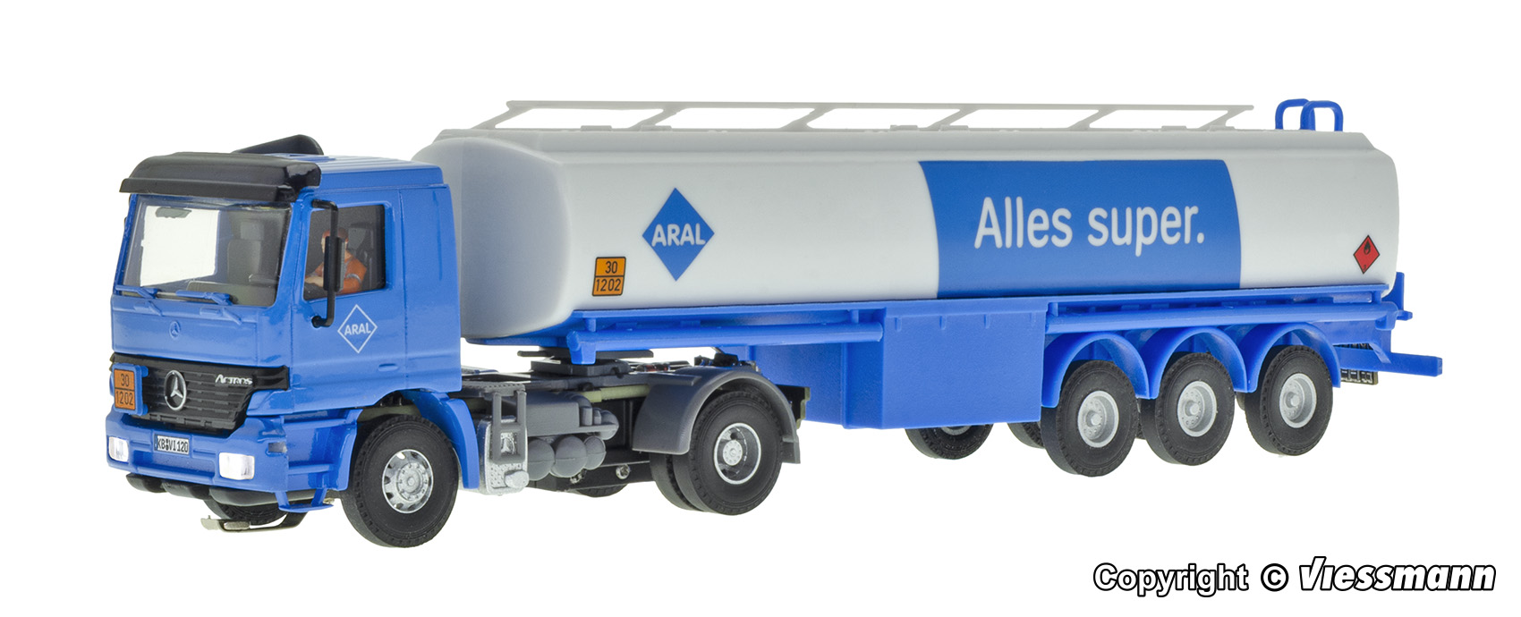 Viessmann 8120 MB ACTROS 2-achs Zgm ARAL Tankauflieger Spur H0