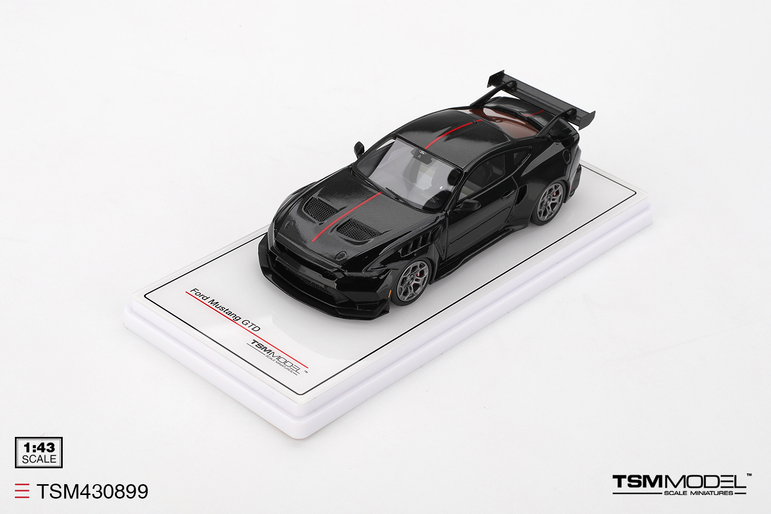 TSM TSM430899 1:43 FORD MUSTANG GTD SHADOW BLACK 2025