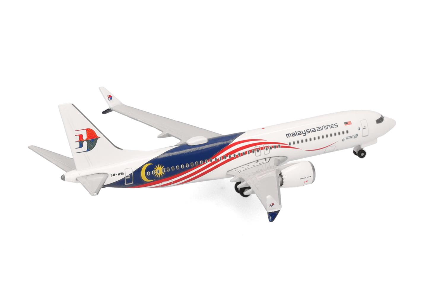 Herpa 537780 Malaysia Airlines Boeing 737 Max 8 9M-MVA 1:500 Neu