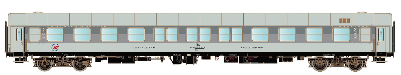 LS Models 48071 Liegewagen Bctm 257 JZ Ep.V-VI Spur H0