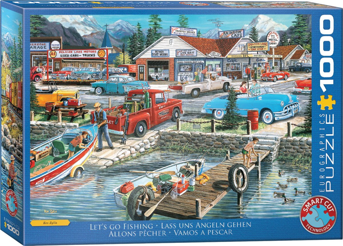 EUROGRAPHICS 6000-5868 Lass uns Angeln gehen 1000 Teile Puzzle Neu OVP