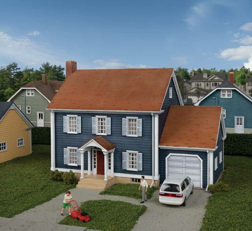 Walthers 933-4153 Kolonial-Haus 1:87 Spur H0 Bausatz Neu OVP