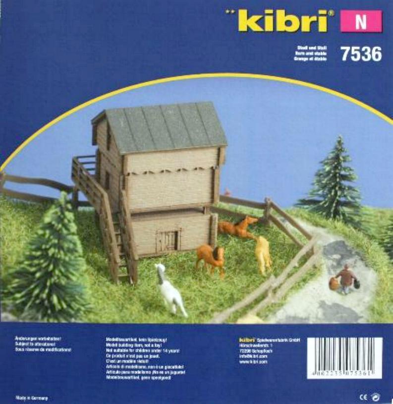 Kibri 7536 Stadl und Stall 1:160 Spur N