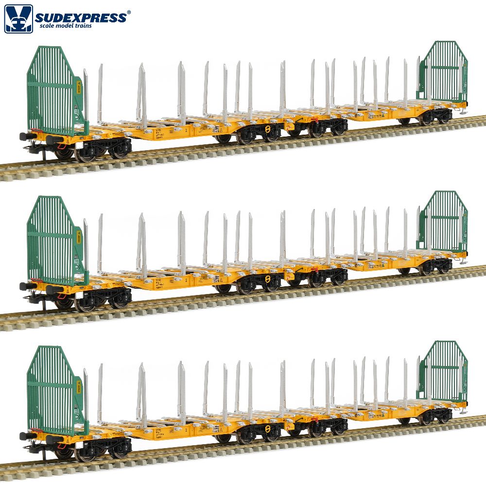 Sudexpress S4657001 3-tlg Schwaiger Sggmrrs 90' Set 1:87 Spur H0 DC NEU