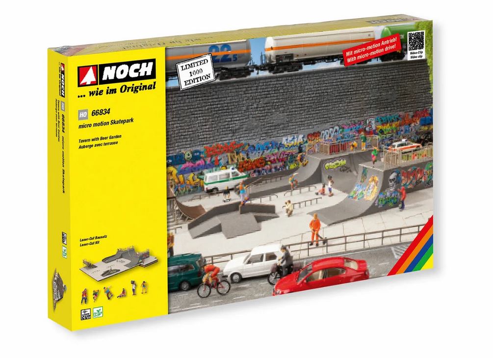 Noch 66834 micro-motion Skatepark 1:87 Spur H0 Bausatz Neu OVP