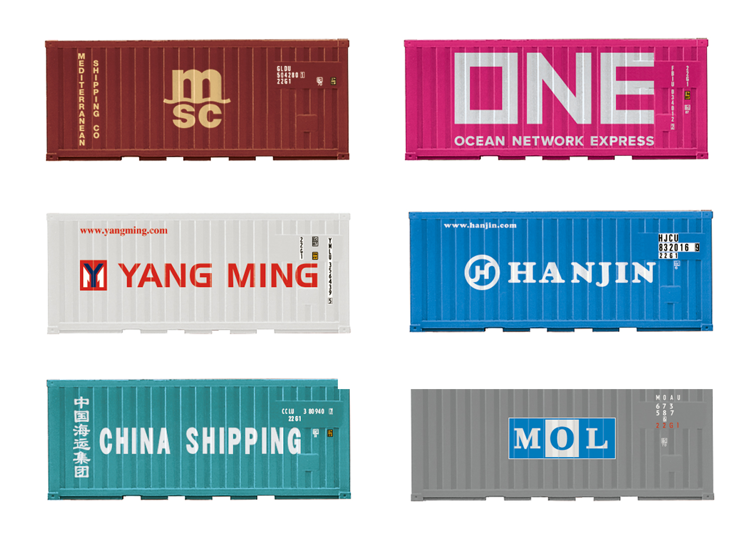Trix 66589 Container-Set 20 ft.