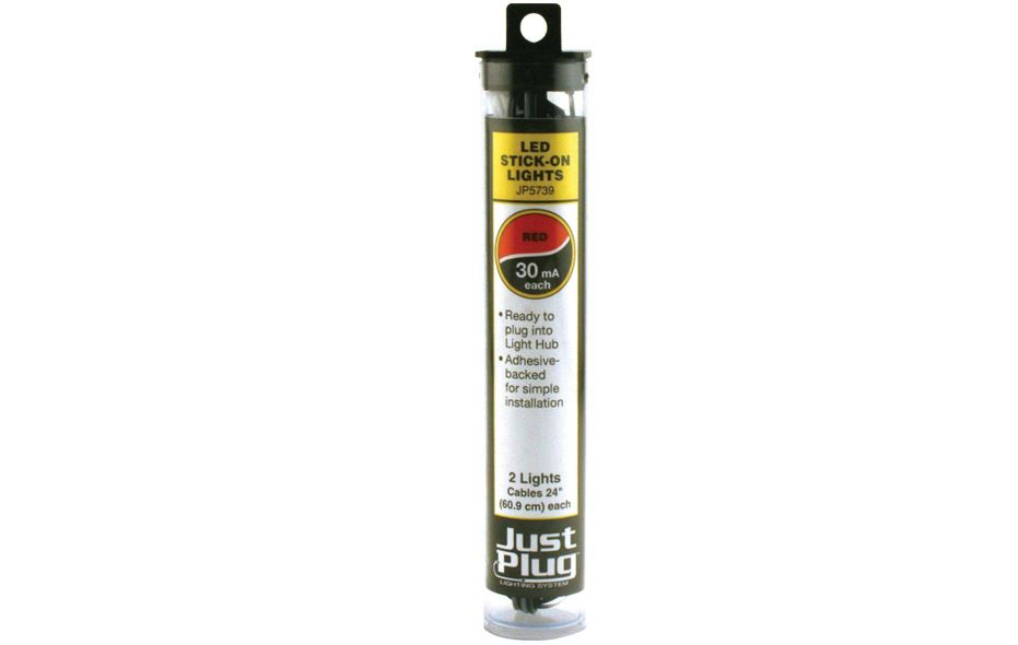 Woodland Scenics JP5739 Red Stick-on LED Lights - Neu - OVP