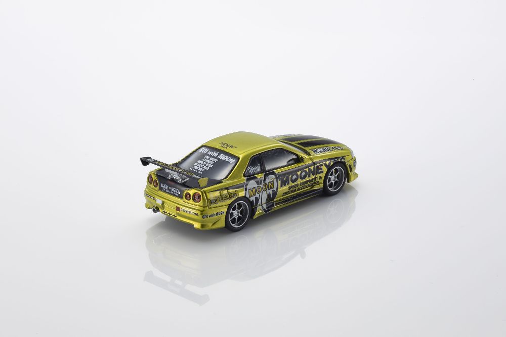 Kyosho 07134LM1 1:64 NISSAN SKYLINE GT-R (R34) MOONEYES 1 WITH LED 2026