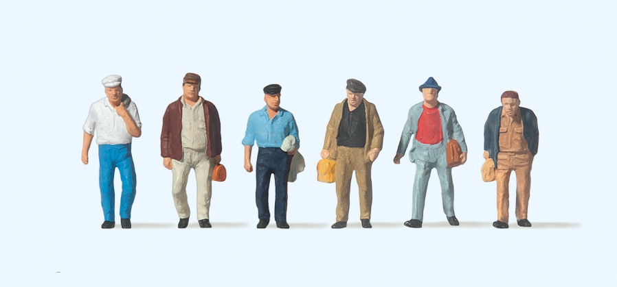 Preiser 74012 Pendler 1:100 Neu OVP Figuren