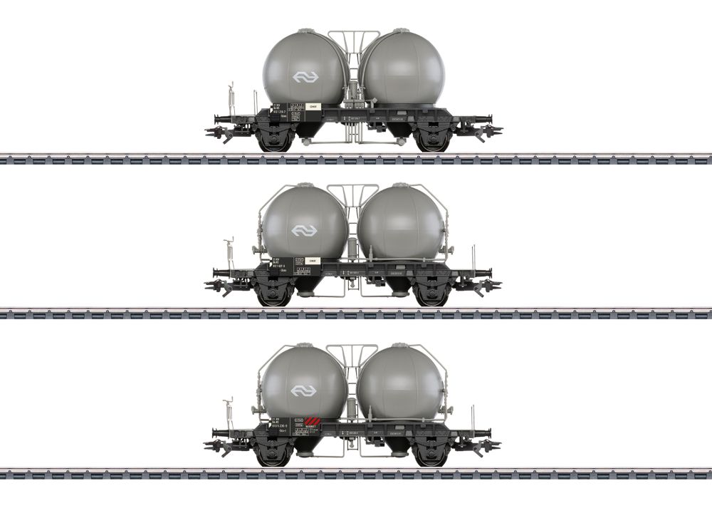 Märklin 46632 Kugelbehälterwagen-Set Uces und Ucs-y (NS) Spur H0
