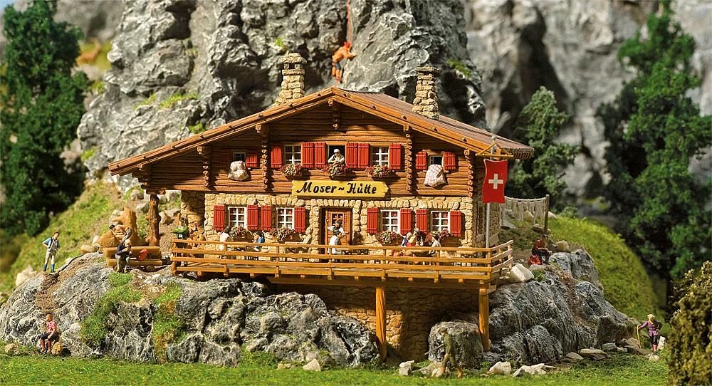Faller 130329 Hochgebirgshütte Moser-Hütte 1:87 Spur H0 Bausatz Neu OVP