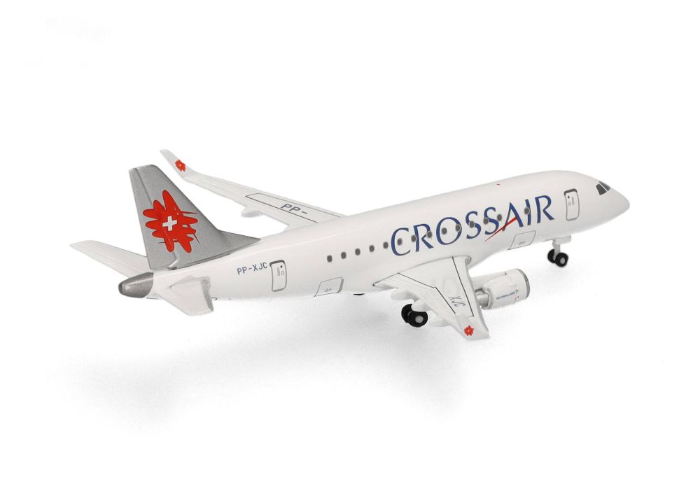 Herpa 538824 Crossair Embraer E170 - PP-XJC 1:500 Standmodell NEU