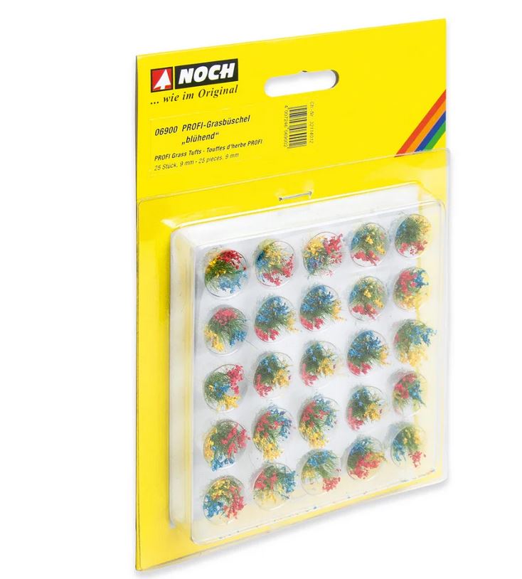 Noch 06900 PROFI-Grasbüschel “blühend” 25 Stück 9 mm NEU OVP