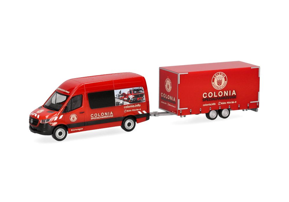 Herpa 098618 MB Sprinter '18 Halbbus Hochdach "Colonia" 1:87 NEU