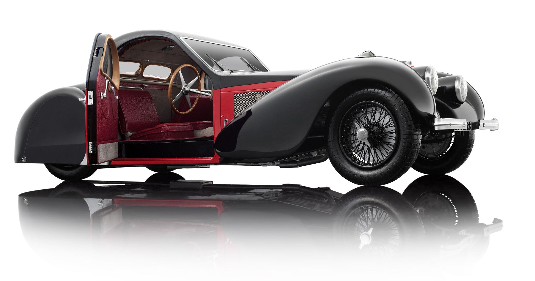 Bauer 7828-Z75 Bugatti Type 57SC Atalante 1937 rot 1:12 Neu OVP