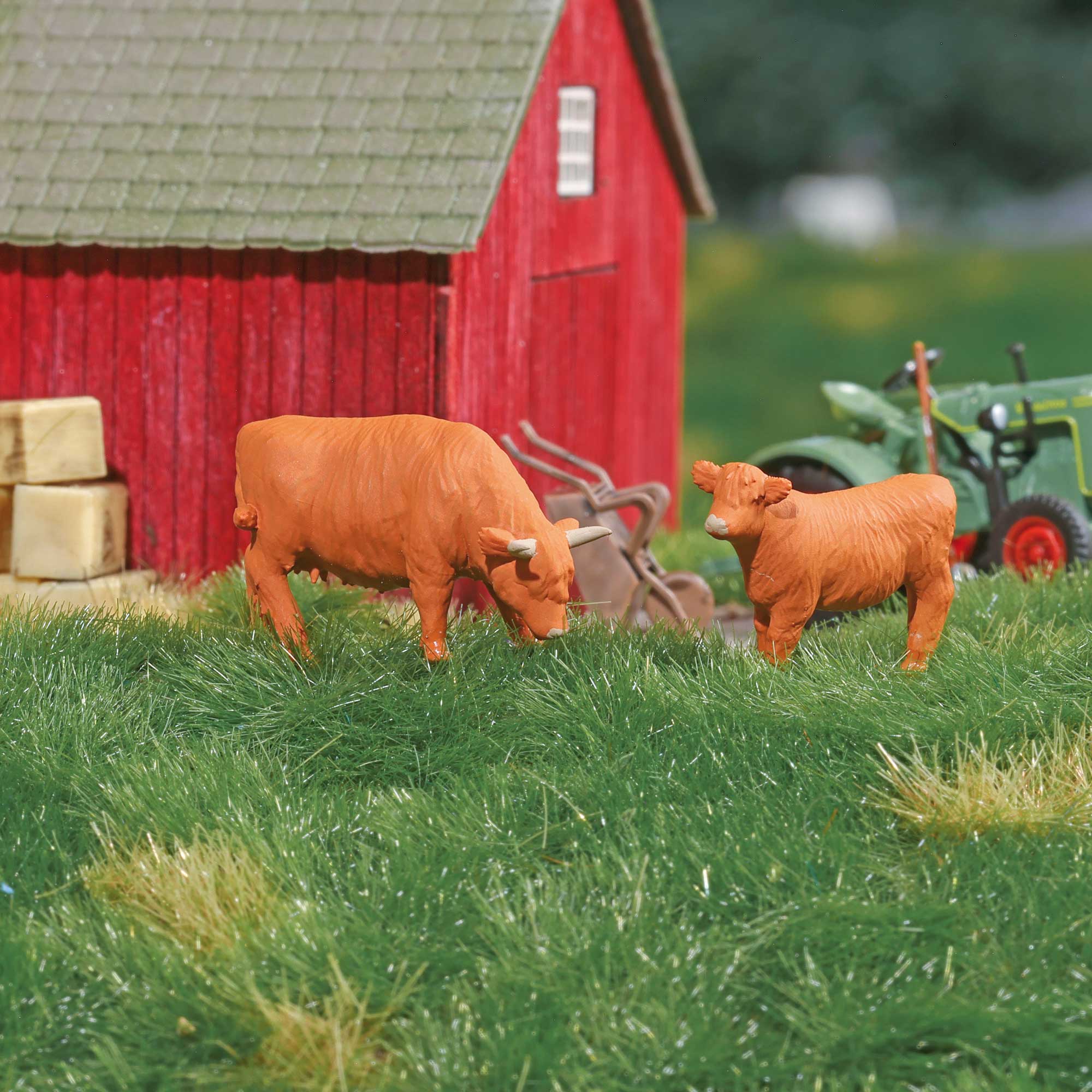 Busch 79890 A-Set: Kuh mit Kalb H0
