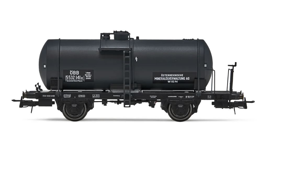 Rivarossi HR6608 Zweiachsiger Mineralökesselwagen ÖMV ÖBB Spur H0