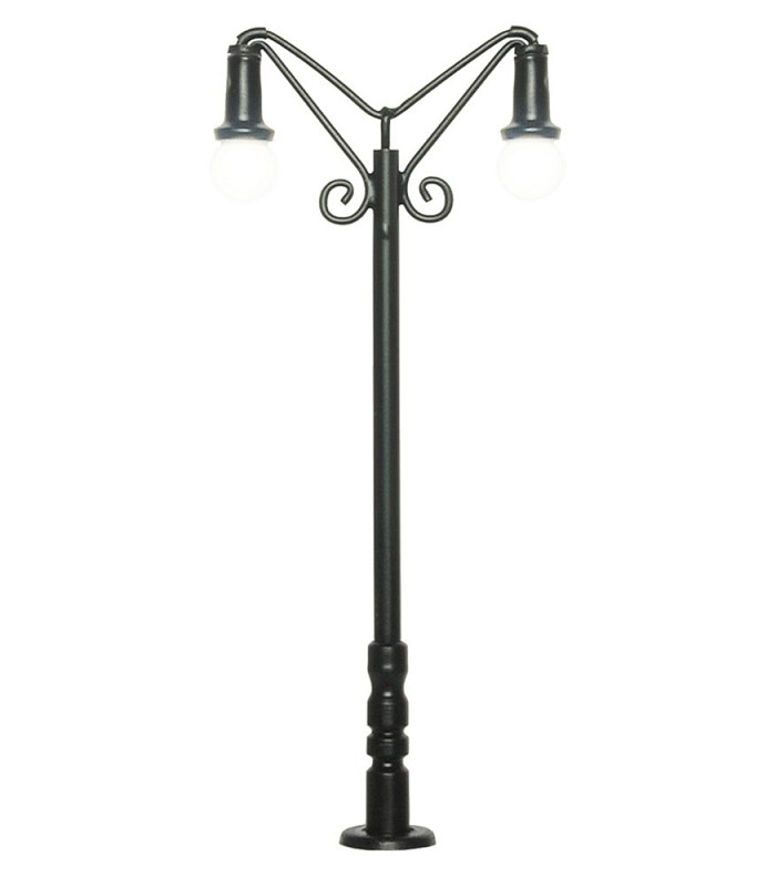 Viessmann 6015 H0 Nostalgische Leuchte, zweiflammig,LED warmweiß