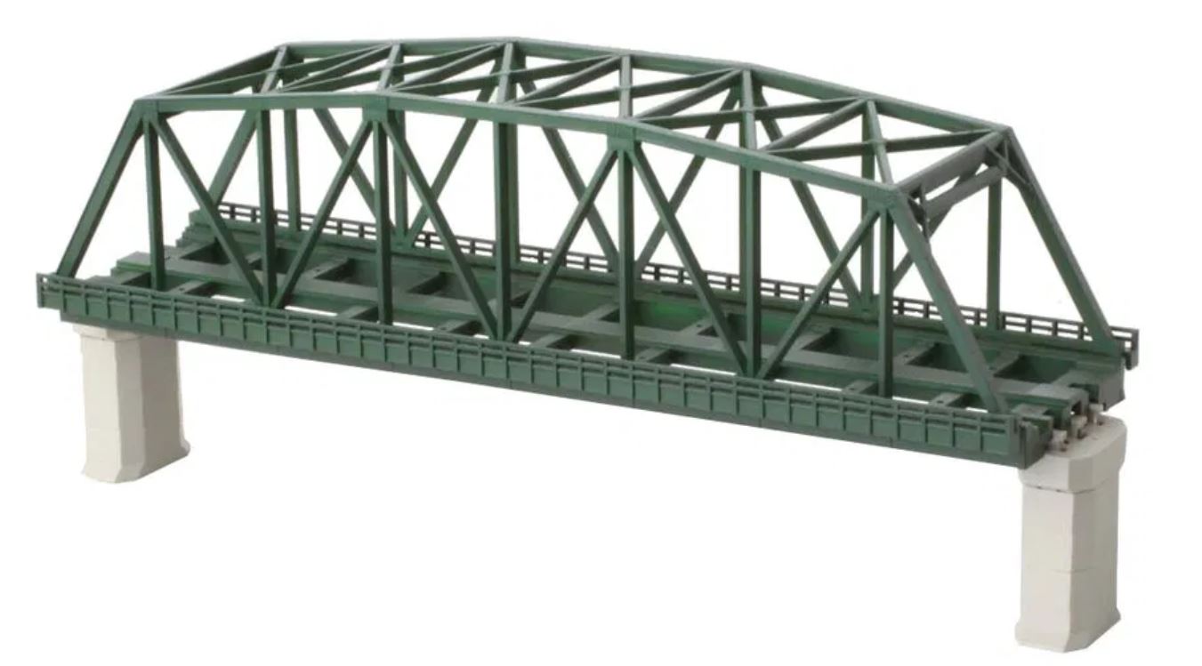 Rokuhan R043 Kastenbrücke 2-gleisig 220 mm dunkelgrün Spur Z Neu
