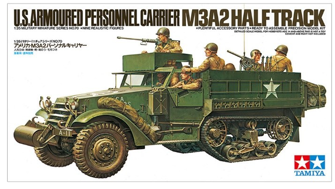 Tamiya 35070 1:35 US M3A2 Halbkette mit Bes. (9)