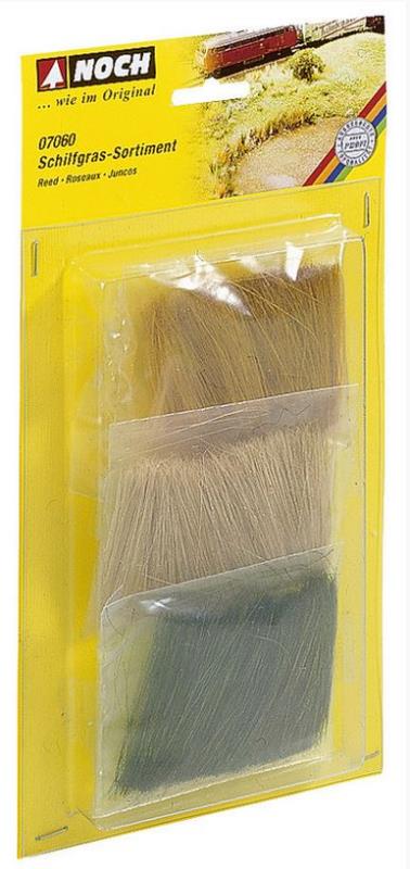 Noch 07060 Schilfgras-Sortiment - grün, beige, braun - Spur H0