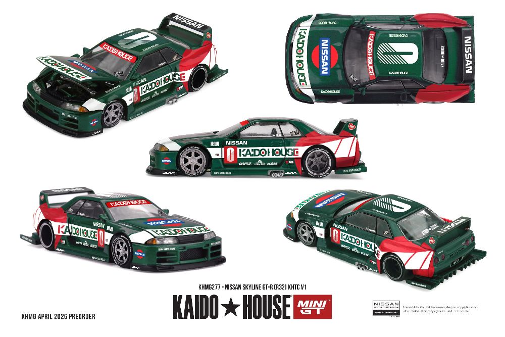 Kaido House KHMG277 1:64 NISSAN SKYLINE GTR (R32) KHTC V1 1989