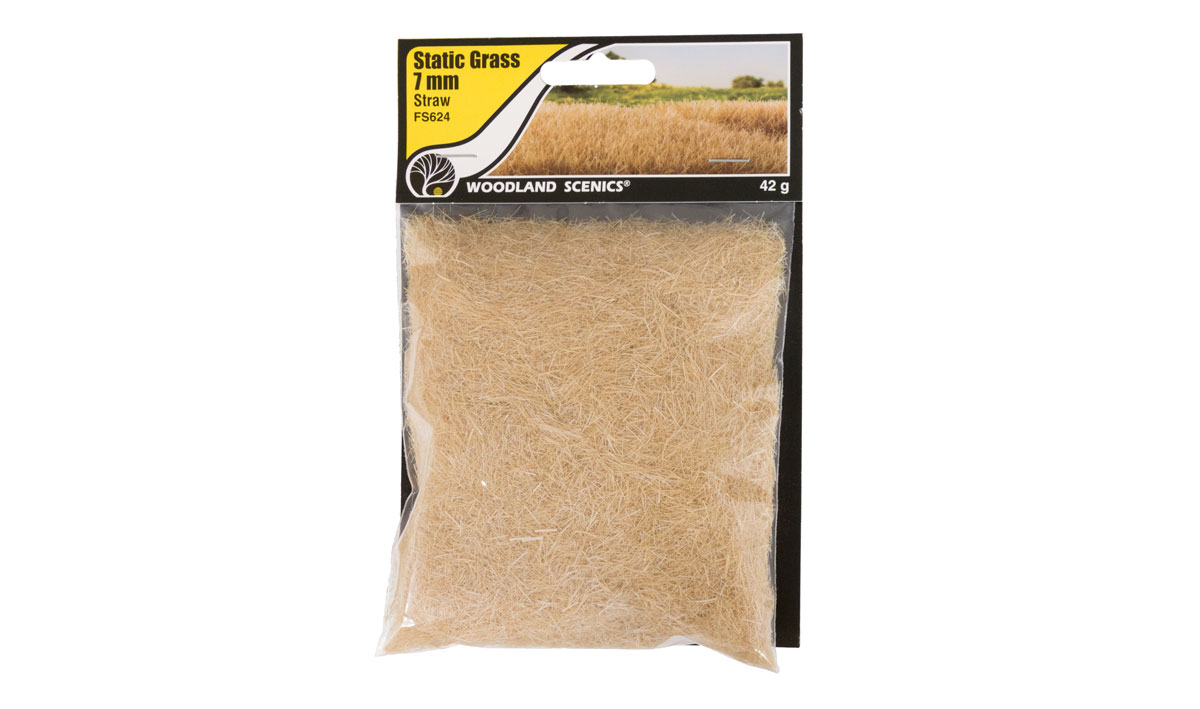Woodland Scenics FS624 7mm Static Grass Straw Neu OVP