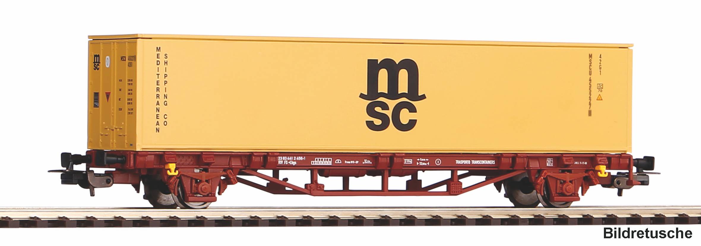 Piko 27751 Containertragwg. 1x 40'' MSC Container FS VI