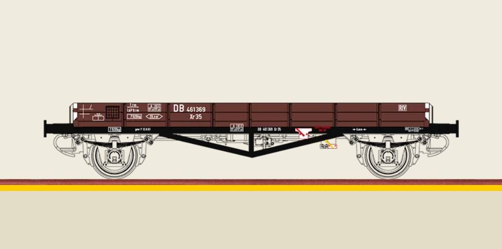 Brawa 49356 Arbeitswagen Xr 35 der DB - Spur H0 - DC - Neu - OVP
