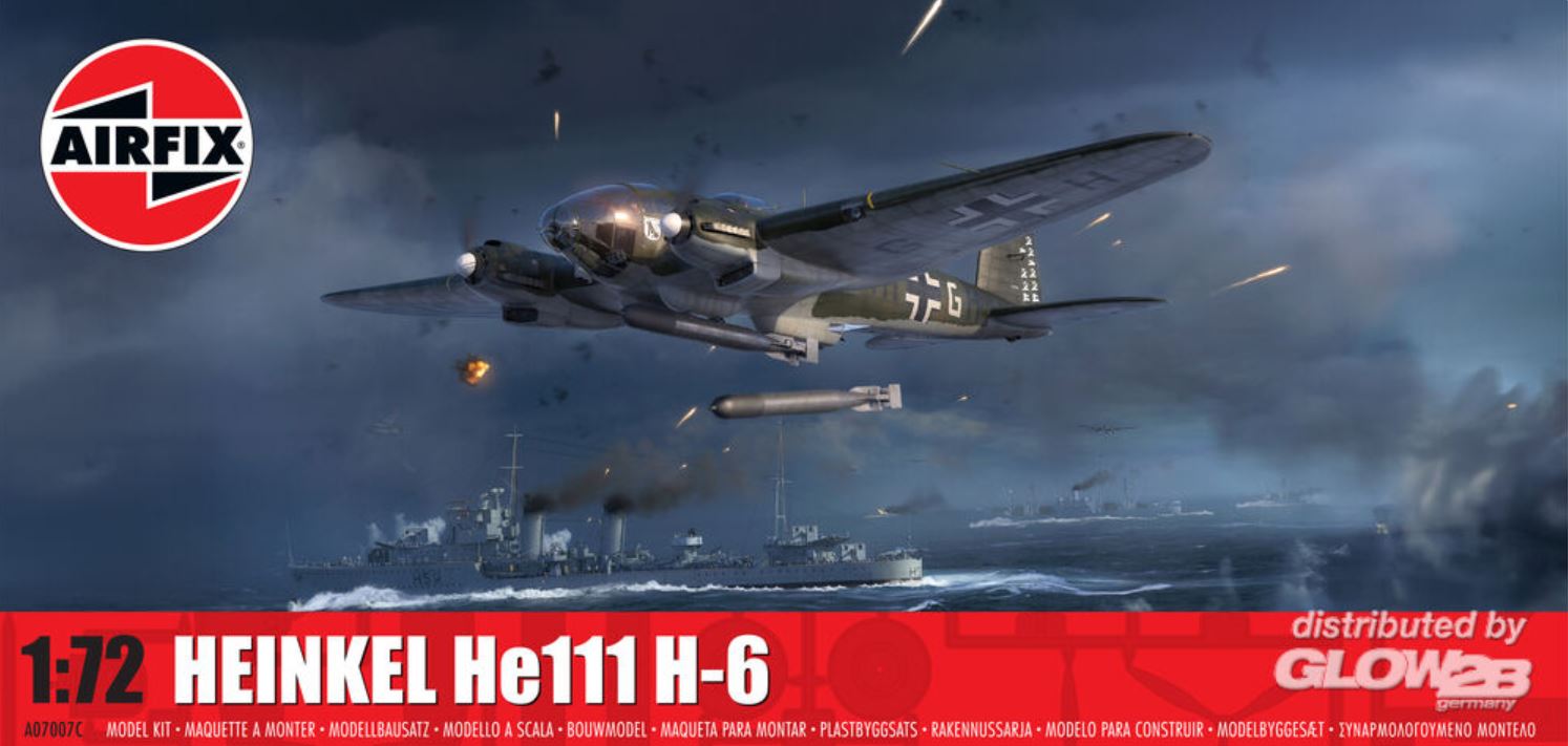 Airfix A07007C Heinkel He111 H-6 1:72 Modellbausatz Neu OVP