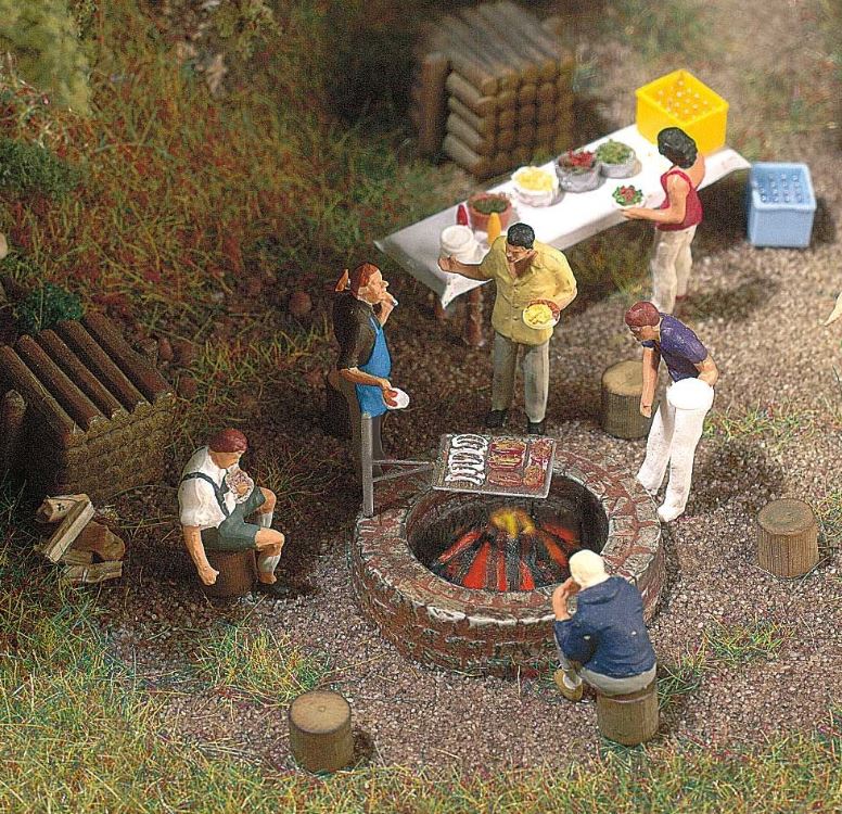 Busch 5407 Lagerfeuer und Grill
