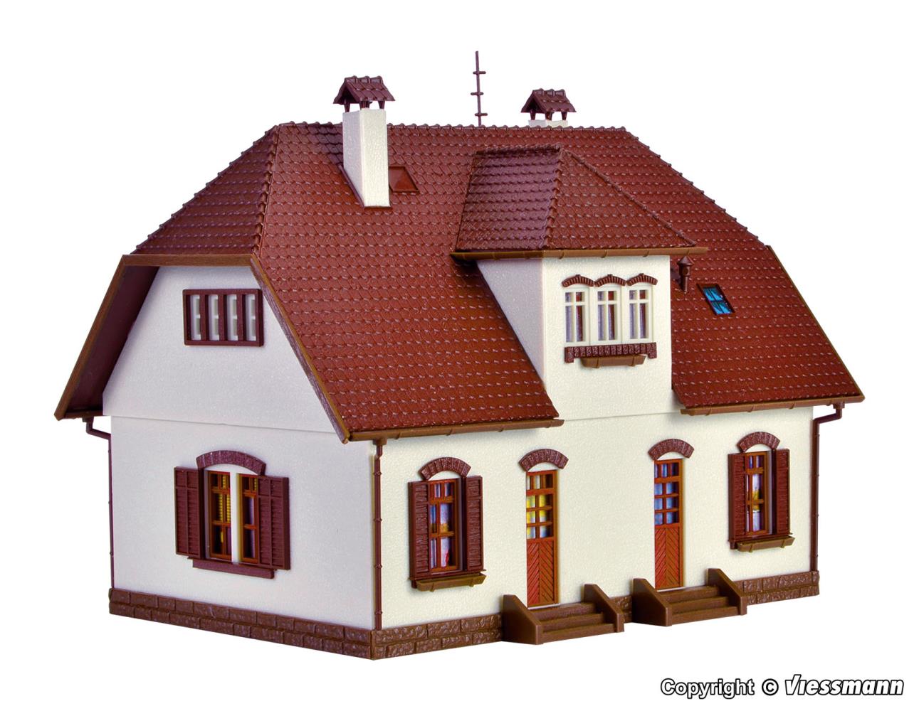 Vollmer 43657 Siedlungshaus - Spur H0 - Bausatz - Neu - OVP