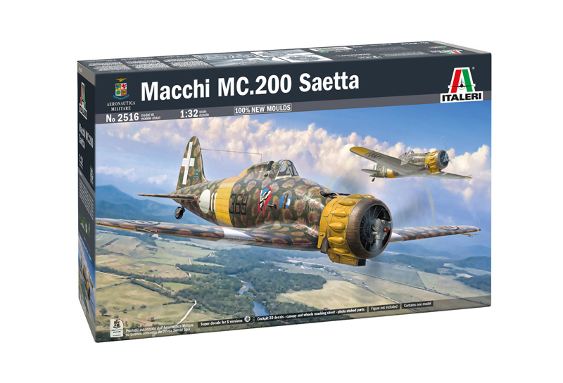 Italeri 2516 Macchi MC.200 Saetta 1:32 Modellbausatz NEU OVP