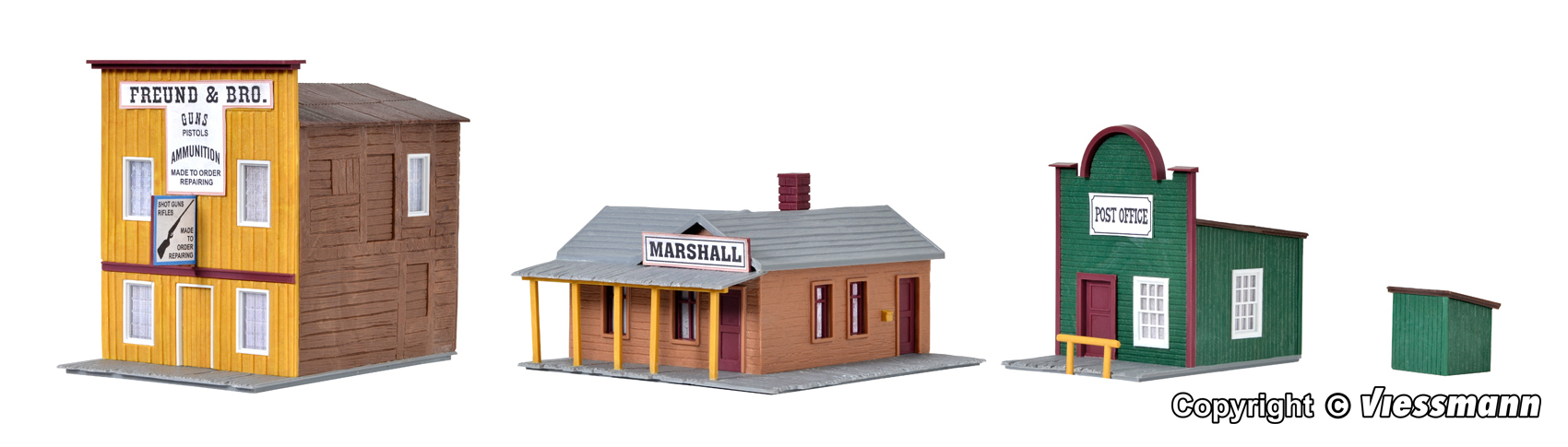 Kibri 38504 Westernhäuser Ensemble Marshall 1:87 Spur H0 Bausatz