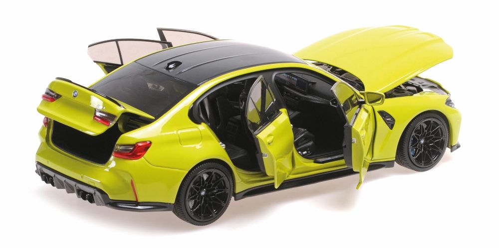 Minichamps 110020222 BMW M3 2024 YELLOW 1:18 Standmodell NEU OVP