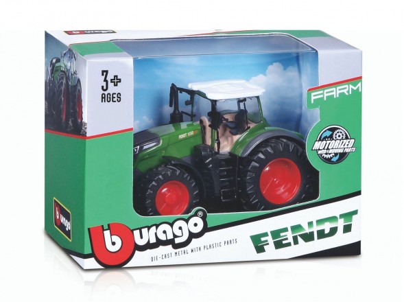 Bburago 18-31611 Traktor Fendt 1050 Vario grün 10 cm Schwungrad NEU
