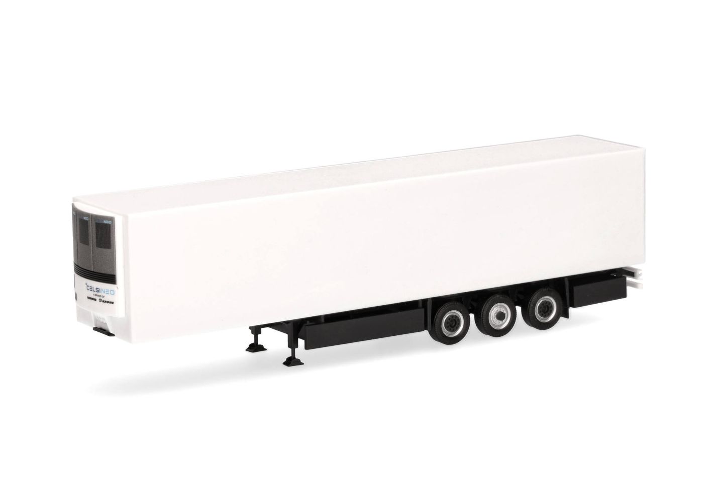 Herpa 077071 Krone E-Trailer Kühlkofferauflieger 3achs, weiß 1:87